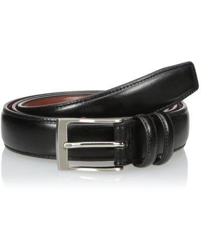 Perry Ellis Hc Milled Big And Tall Leather Belt - Black