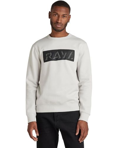 G-Star RAW S RAW Dot Box Graphic Sweater - Grau