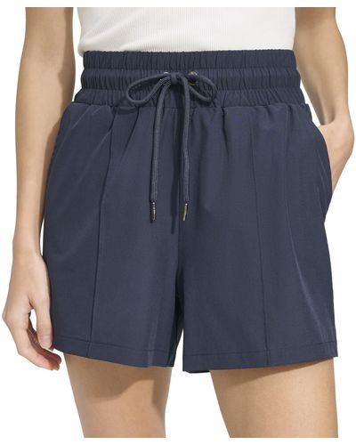 Andrew Marc Pull On Relaxed Stretch Short - Blue