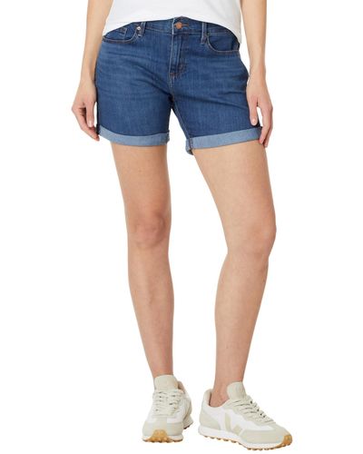 Signature by Levi Strauss & Co. Gold Label Mid-rise 5" Cuffed Shorts - Blue