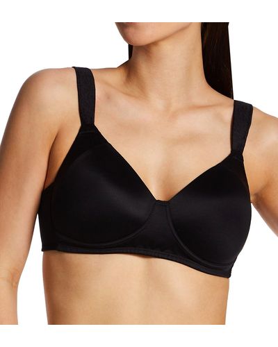 Playtex Secrets Perfectly Smooth Wireless Coverage T-shirt Bra For Full Figures - Black