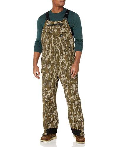 Carhartt S Super Duxtm Relaxed Fit Insulated Camo Bibs Overalls - Multicolor