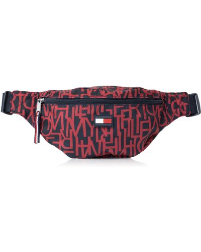 Tommy Hilfiger Textured Type Fanny Pack - Black