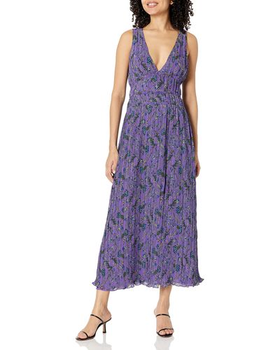 Ramy Brook Womens Printed Malory Dress - Purple