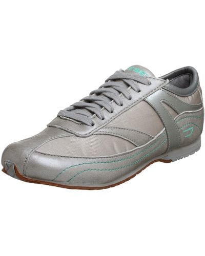 DIESEL Kickapoo Lace-up Sneaker,silver/biscay Green,5.5 M Us - Metallic