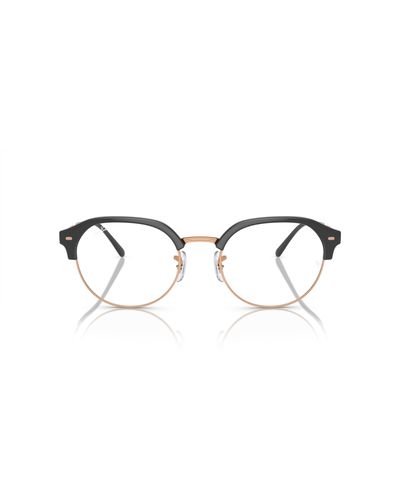 Ray-Ban Rx7229 Round Prescription Eyewear Frames - Black