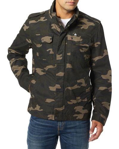Levi's Mens Washed Military Cotton Lightweight Jacket - Multicolor