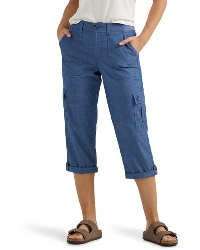 Lee Jeans Ultra Lux Comfort With Flex-to-go Cargo Capri Pant - Blue