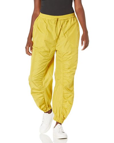 The Drop Green Sheen Sport Nylon Track Sweatpants By @amazonthedrop - Yellow