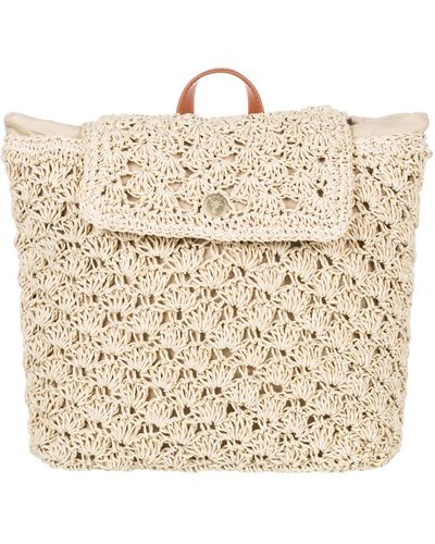 Roxy Coco Passion Straw Backpack - Natural