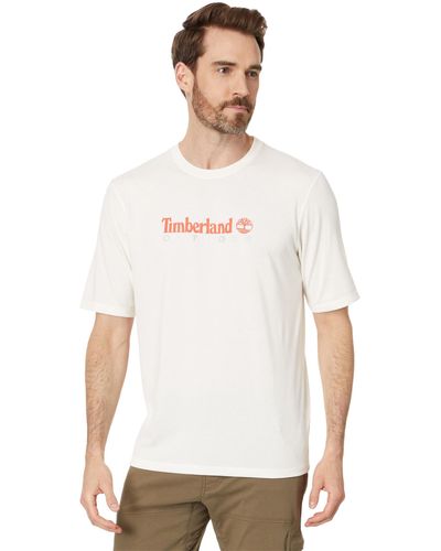 Timberland Anti-uv Printed Tee - White