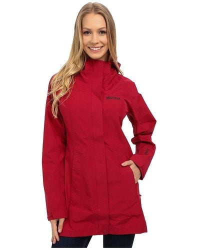 Marmot Essential Lightweight Waterproof Rain Jacket - Red