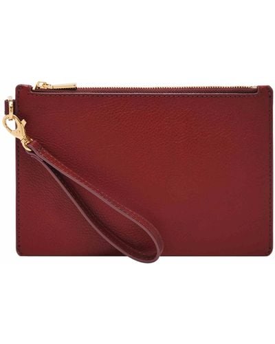 Fossil Small Wristlet Pouch - Red