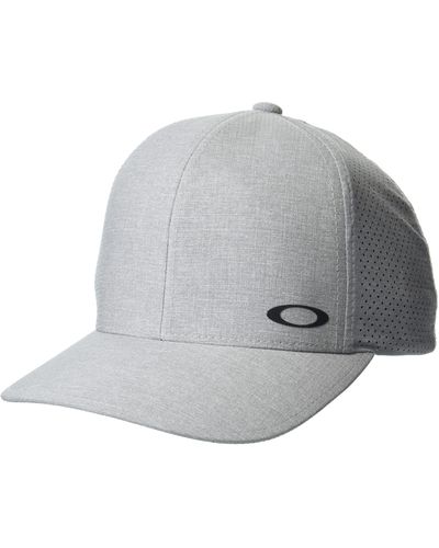 Oakley Womens Aero Heathered Ff Trucker Hat - Gray