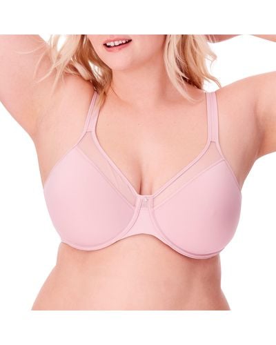 Bali One Smooth U Ultra Light Convertible Bra Df3439 - Pink