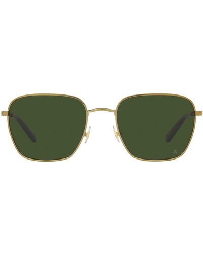 Brooks Brothers Bb4063 Square Sunglasses - Green