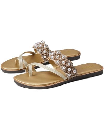 Kenneth Cole Reaction Spring X Band Scallop Jewel Flat Sandal - Multicolor