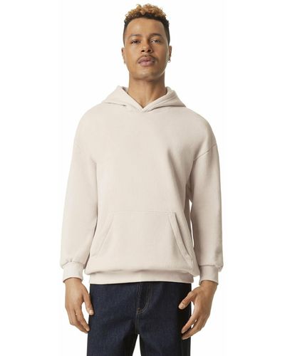 American Apparel Reflex Fleece Pullover Hoodie Sweatshirt - Natural