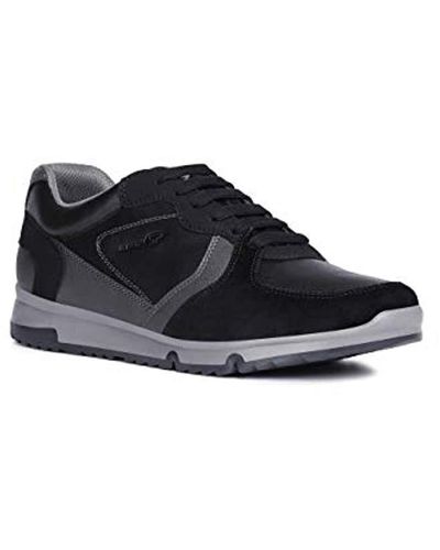 Geox Man Wilmer 5 Walking Sneaker, Lt Blk, Eu/11, Black Light Black, 44 M Eu (11 Us) - Multicolor