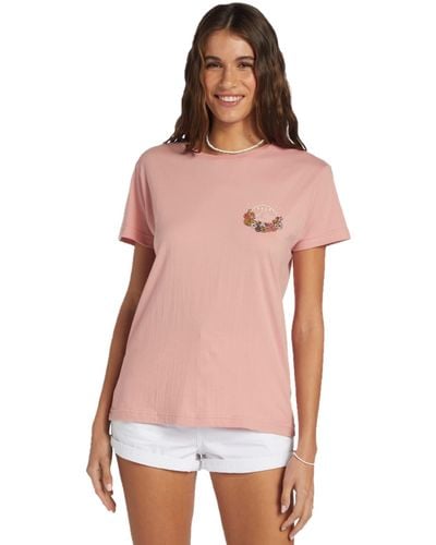 Roxy Boyfriend Crew T-Shirt - Pink