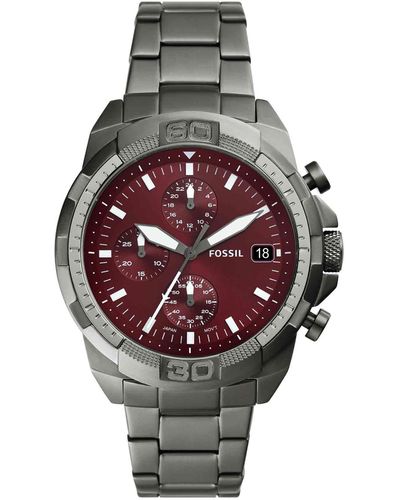 Fossil Bronson Fs6017 Time Only Watch Trendy - Metallic
