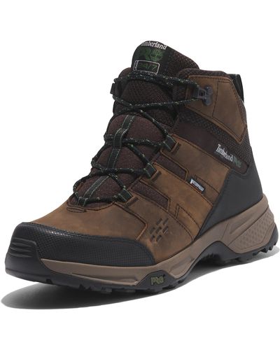 Timberland Switchback Lt 6 Inch Soft Toe Waterproof Industrial Hiker Work Boot - Black