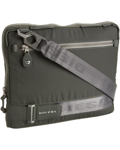 DIESEL New Generation Johnny Laptop/file Bag,dusty Olive,one Szie - Gray