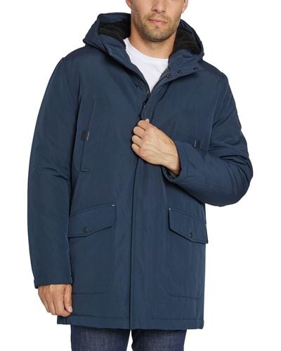 Sean John Sherpa Trimmed Parka - Blue