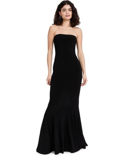 Norma Kamali Traple Fihtail Gown - Black