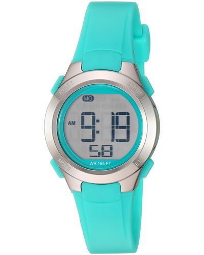 Amazon Essentials Digital Chronograph Resin Strap Watch - Blue