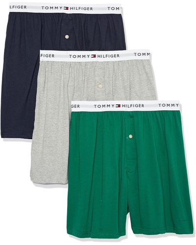 Tommy Hilfiger Cotton Classics Knit Boxer 3-pack - Green