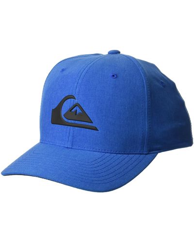 Quiksilver Amped Up Stretch Fit Curve Brim Hat - Blue