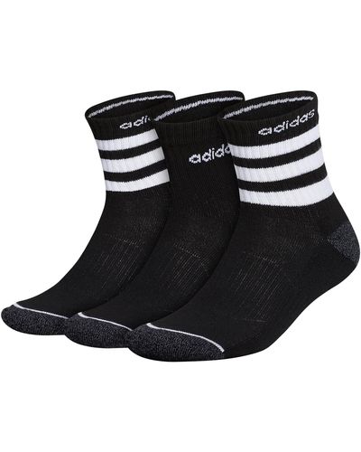 adidas 3-stripe High Quarter Socks - Black