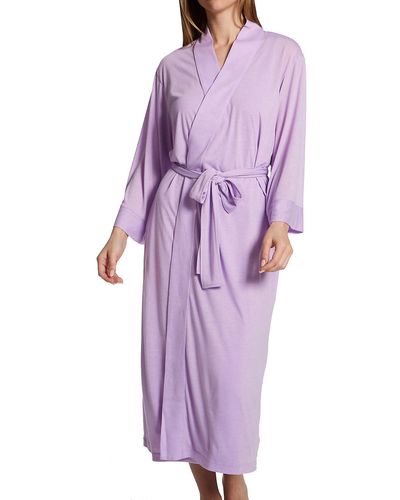 N Natori Robe Length 49",heather Violet,extra Large - Purple