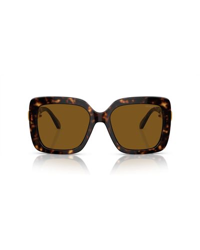 Swarovski Sk6001f Low Bridge Fit Square Sunglasses - Black