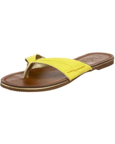 O'neill Sportswear Bellows Thong Sandal,yellow,6 M Us
