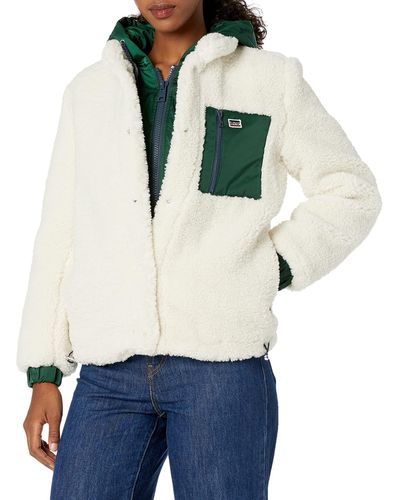 Levi's Sherpa Hooded Varsity Jacket - Multicolor