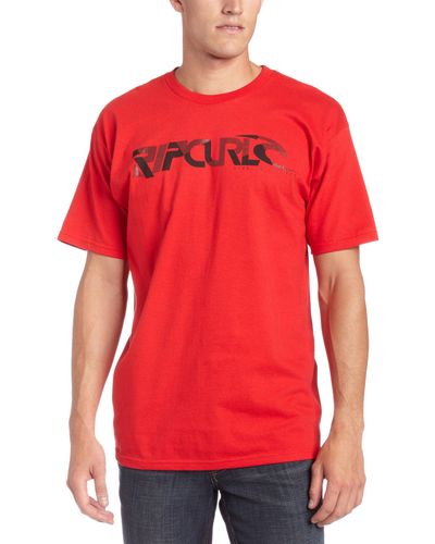 Rip Curl Zissed Up T-shirt,red,medium