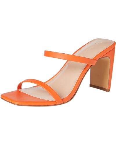 The Drop Avery Square-toe Two-strap High Heeled Sandal - Multicolour