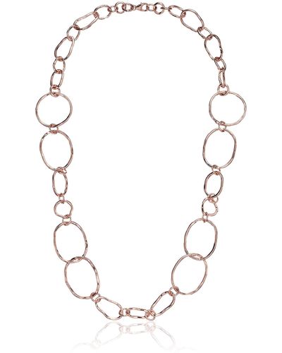 Argento Vivo Organic Shaped Interlocking Necklace - Multicolor