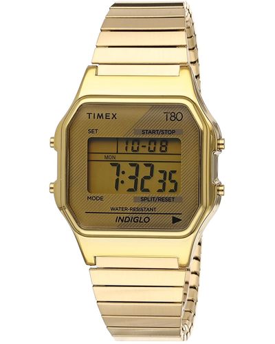 Timex 34 Mm T80 Gold/gold/gold One Size - Metallic