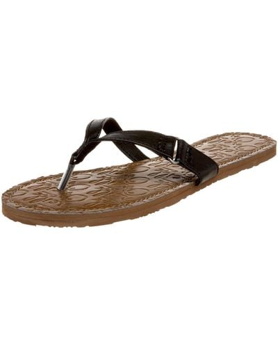 O'neill Sportswear Aquarius Thong Sandal,black,6 M Us - Brown
