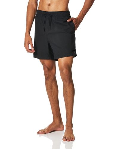 Billabong Standard Classic Elastic Waist Boardshort Swim Short Trunk - Black