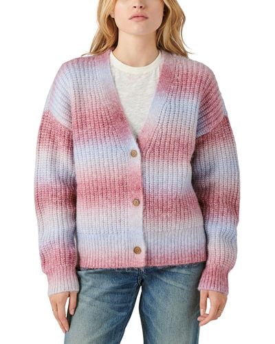 Lucky Brand Ombré Cardigan - Red