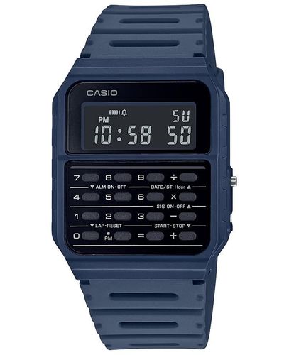 G-Shock Data Bank Vintage Style Calculator Stop Watch Ca53wf-2b - Blue