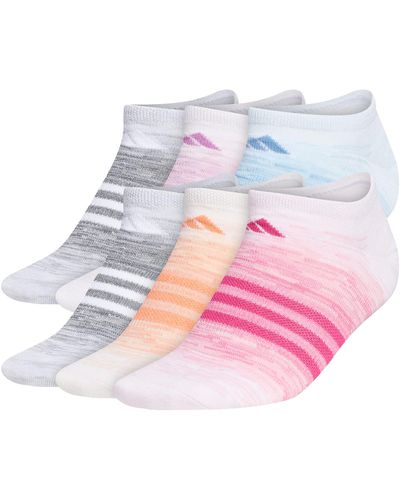 adidas Superlite Ombre 6-pack No Show Bliss Pink/clear Orange/cool Light Heather Md