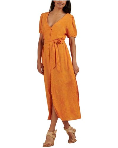 Splendid Nicki Jacquard Maxi Dress - Orange