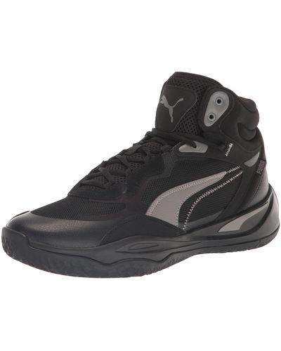 PUMA Playmaker Pro Mid Sneaker - Black