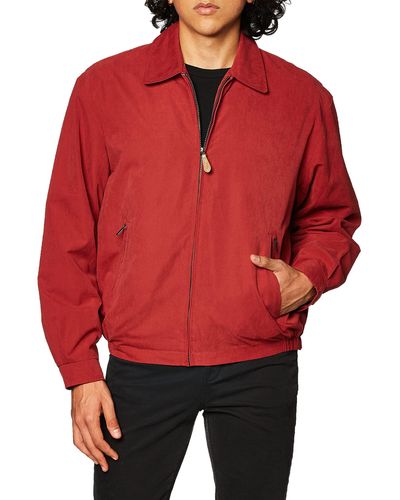 London Fog Auburn Zip-front Golf Jacket (regular & Big-tall Sizes) - Red