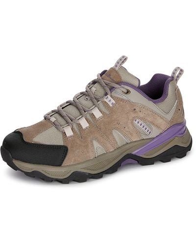 Eddie Bauer Roseburg Low Hiking Shoes | Water Resistant Lightweight Mountain Hiking Shoes For | Ladies All Weather Outdoor Ankle Height - Brown